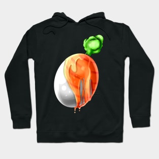 Easter Egg Painted As Carrot On Easter Hoodie